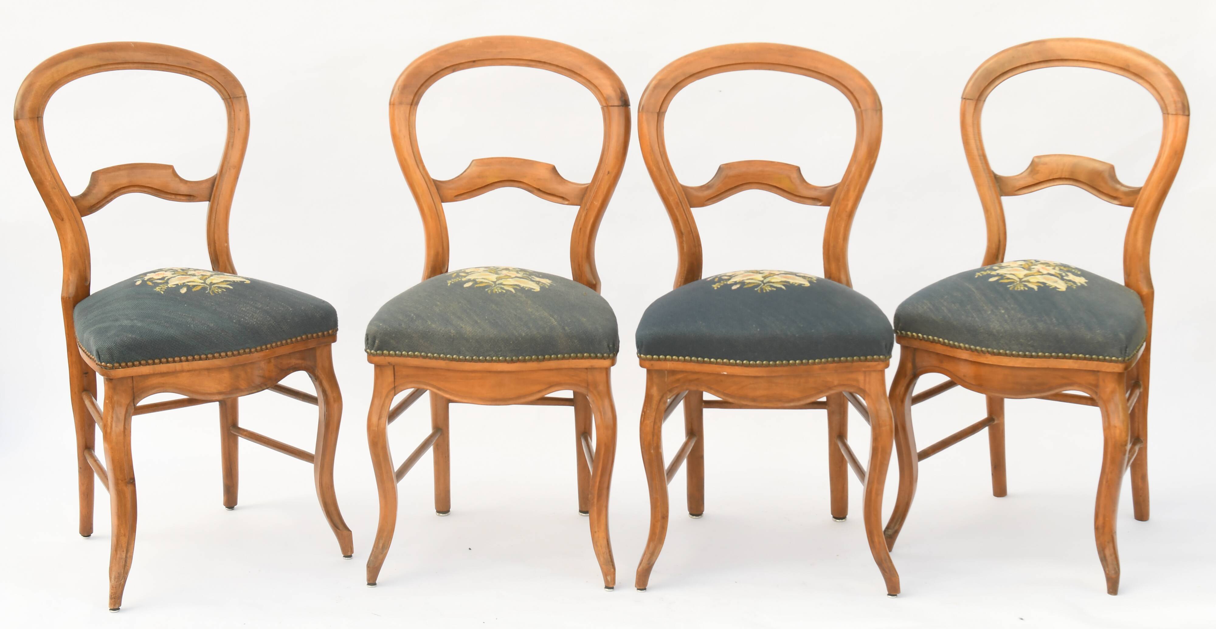 4 Louis Philippe chairs