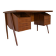 Vintage Teak desk by Gunner Nielsen for Tibergaard