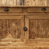 Low solid wood sideboard - large format