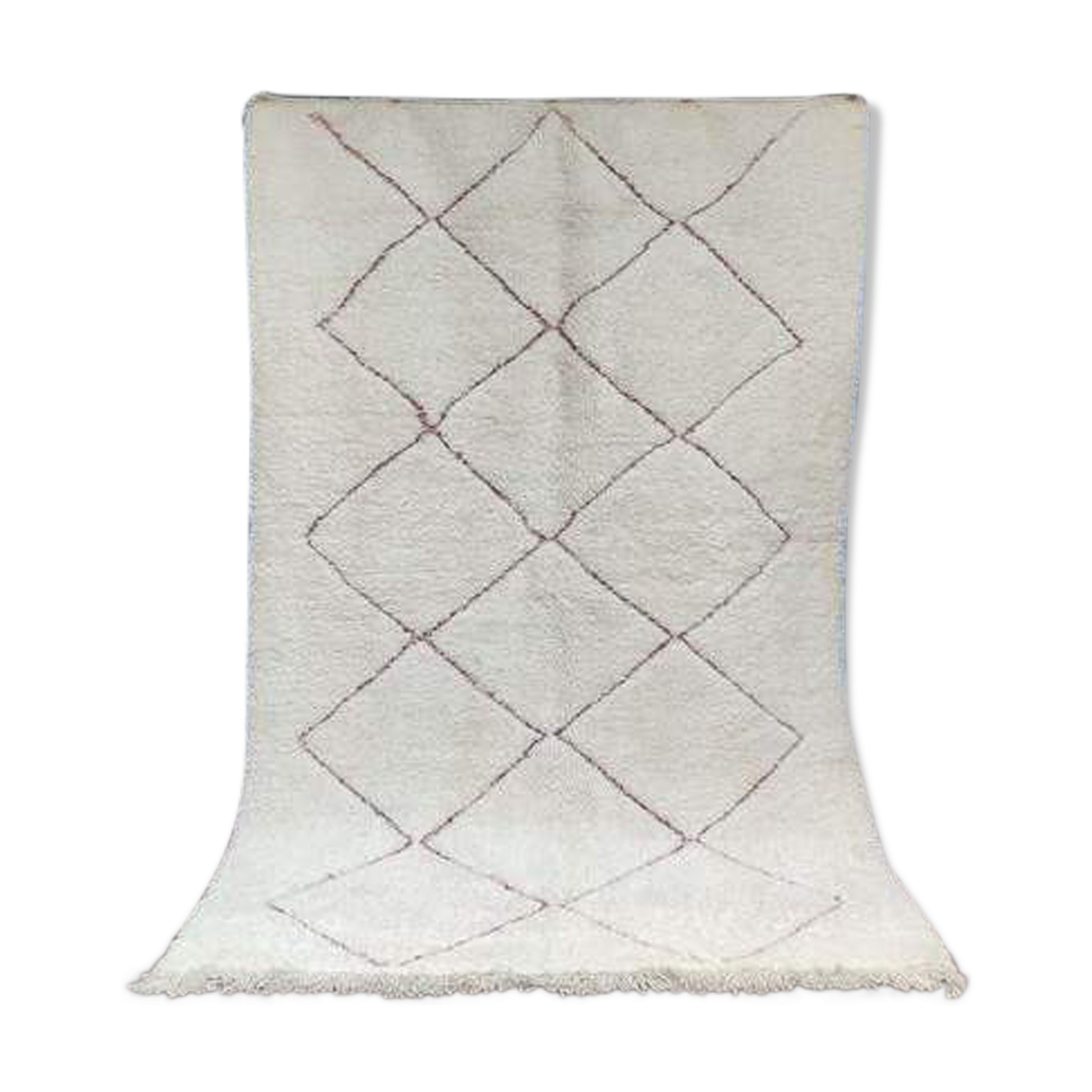 Berber carpet beni ouarain red diamond 170 X 250 cm