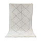 Beni Ouarain Berber rug with red diamond, 170 x 250 cm.