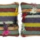 Set of 2 vintage kilim cushion covers 48x48 cm