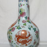 Large porcelain vase Chinese pink family China