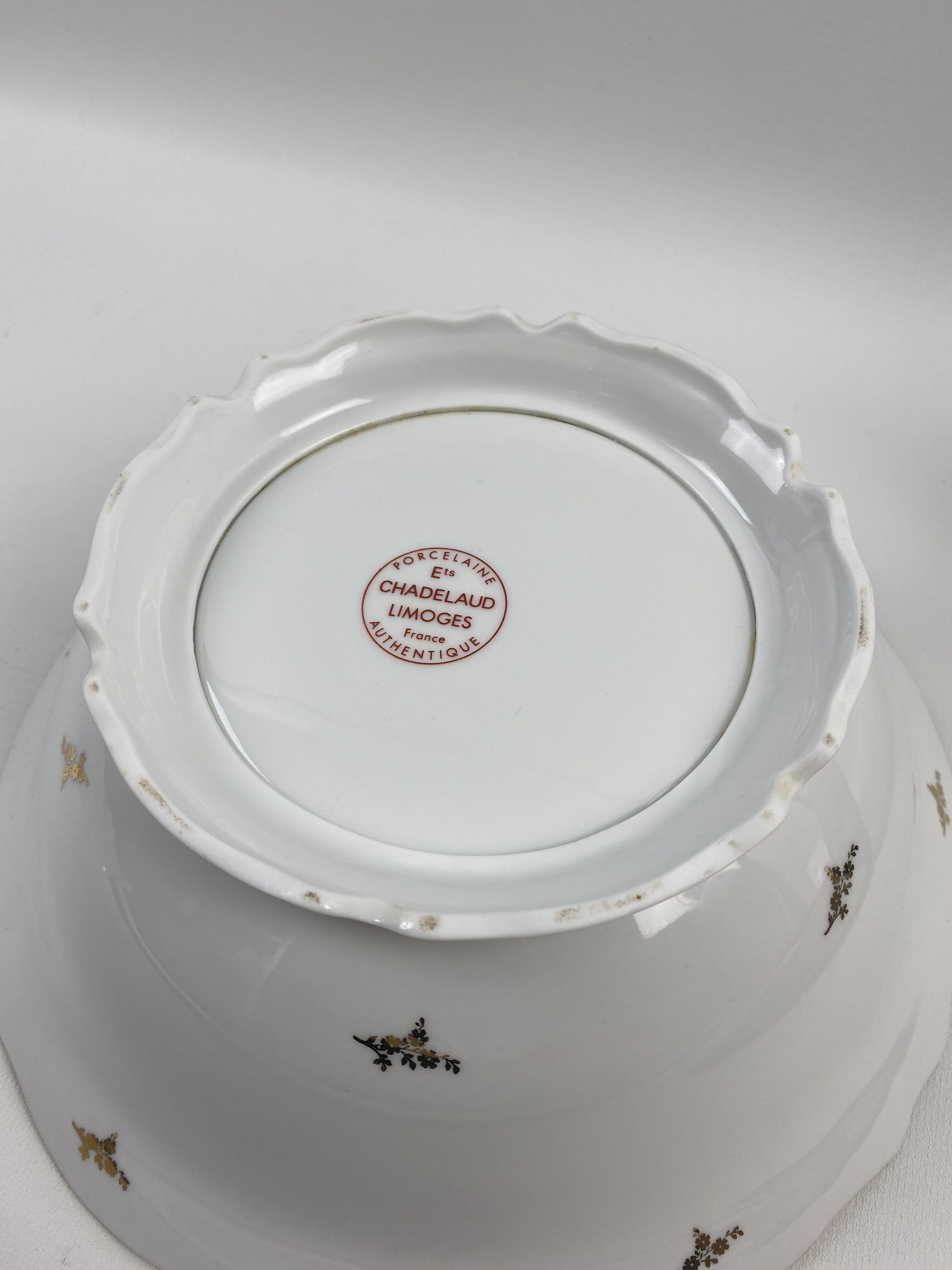 Porcelain salad of limoges ets. chadelaud