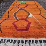 Moroccan handmade wool rug 3 x 2 m