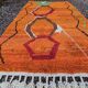 Moroccan handmade wool rug 3 x 2 m