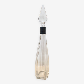 Carafe liqueur cristal et argent, 19eme