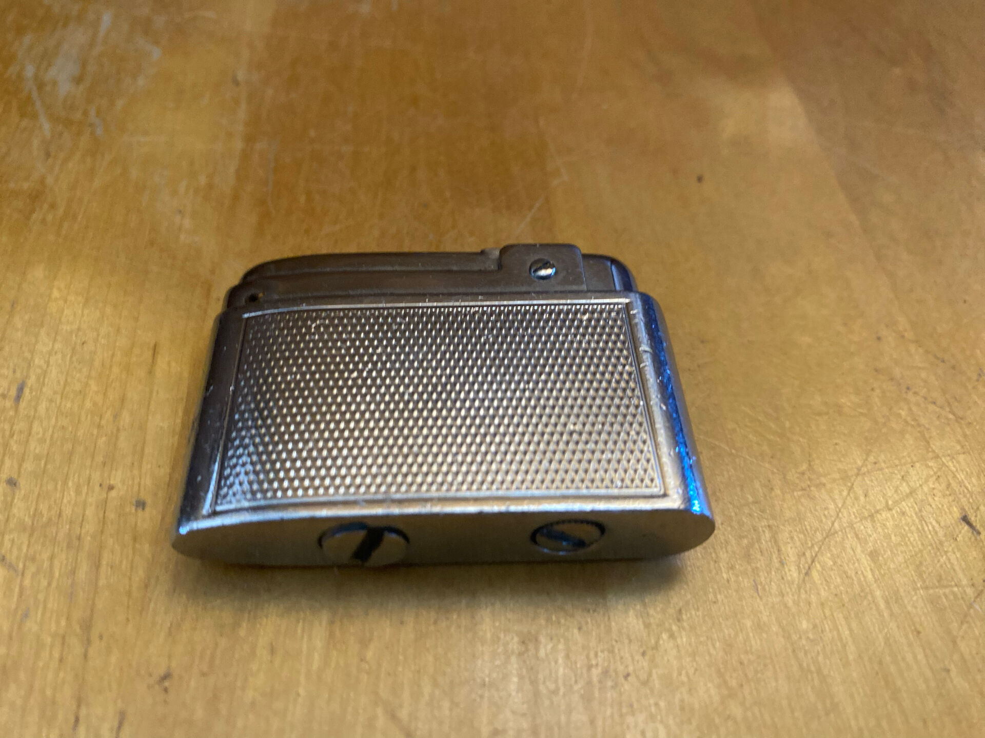 Vintage Silver Match Metal Lighter from the 1970s #E270