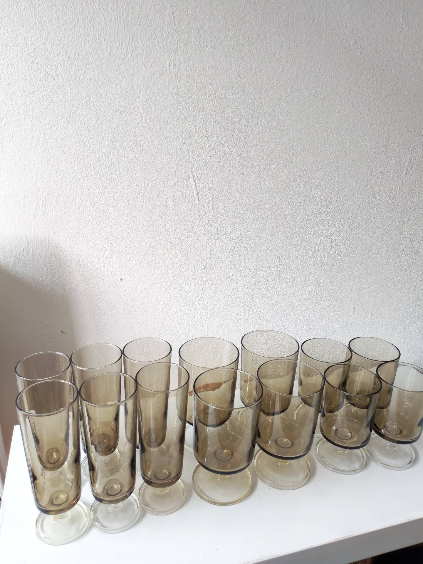 14 verres Luminarc fumé