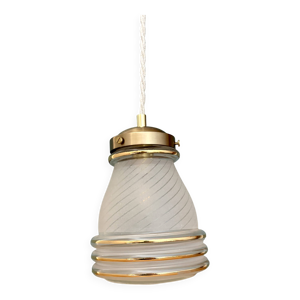Suspension globe ancien - verre