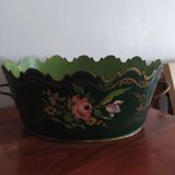 Glass cooler painted sheet metal directory cache pot