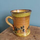 Handmade terracotta mug cup