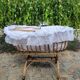Vintage rattan crib