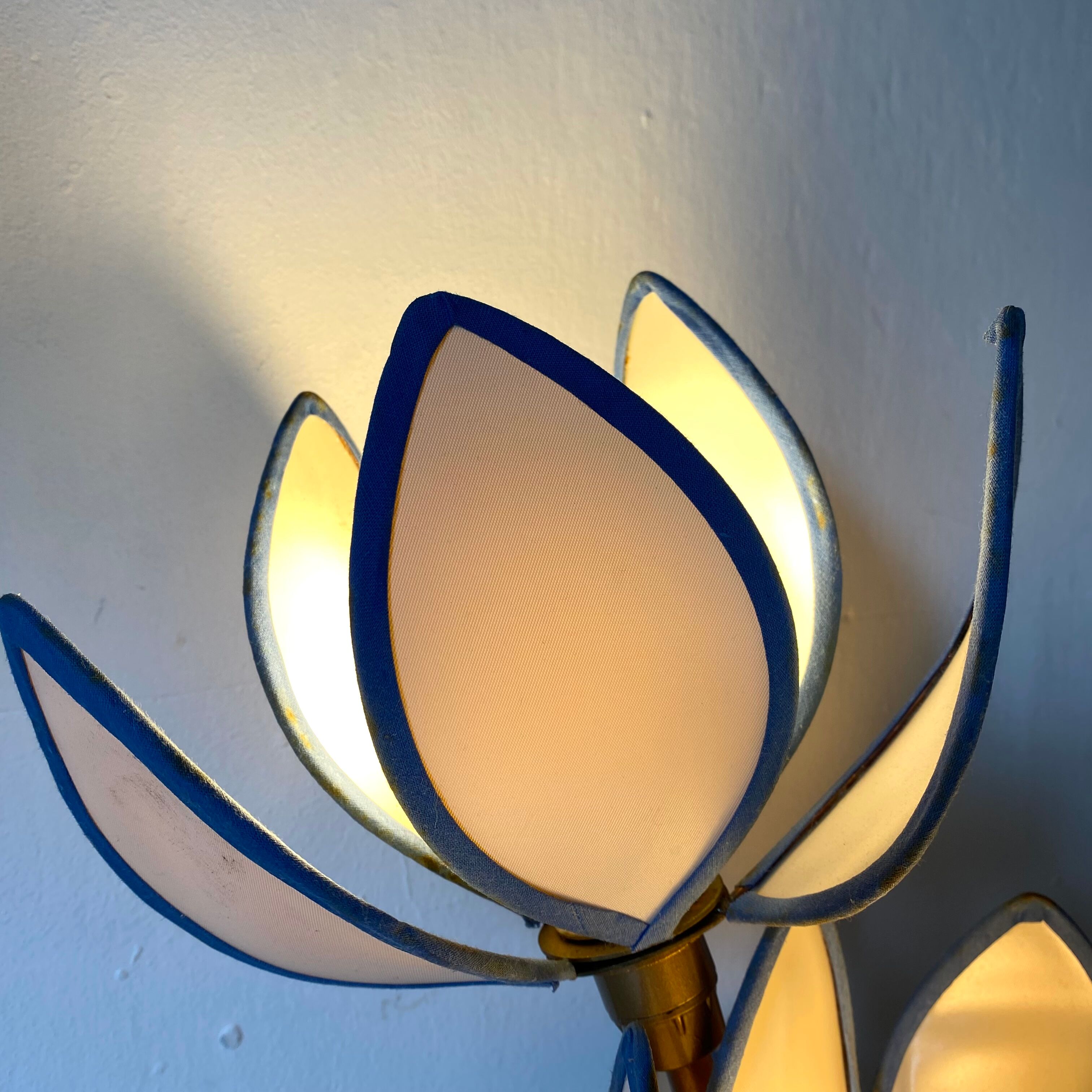 Double lotus flower lamp, 80s