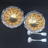 Salière et poivrier antique Anglais