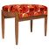 Vintage red and orange mid-century stool, Edmund Homa, 1960s