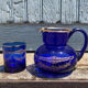 Service pichet De Nuit Bleu Verre