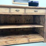 Old pine trading counter, circa 1950