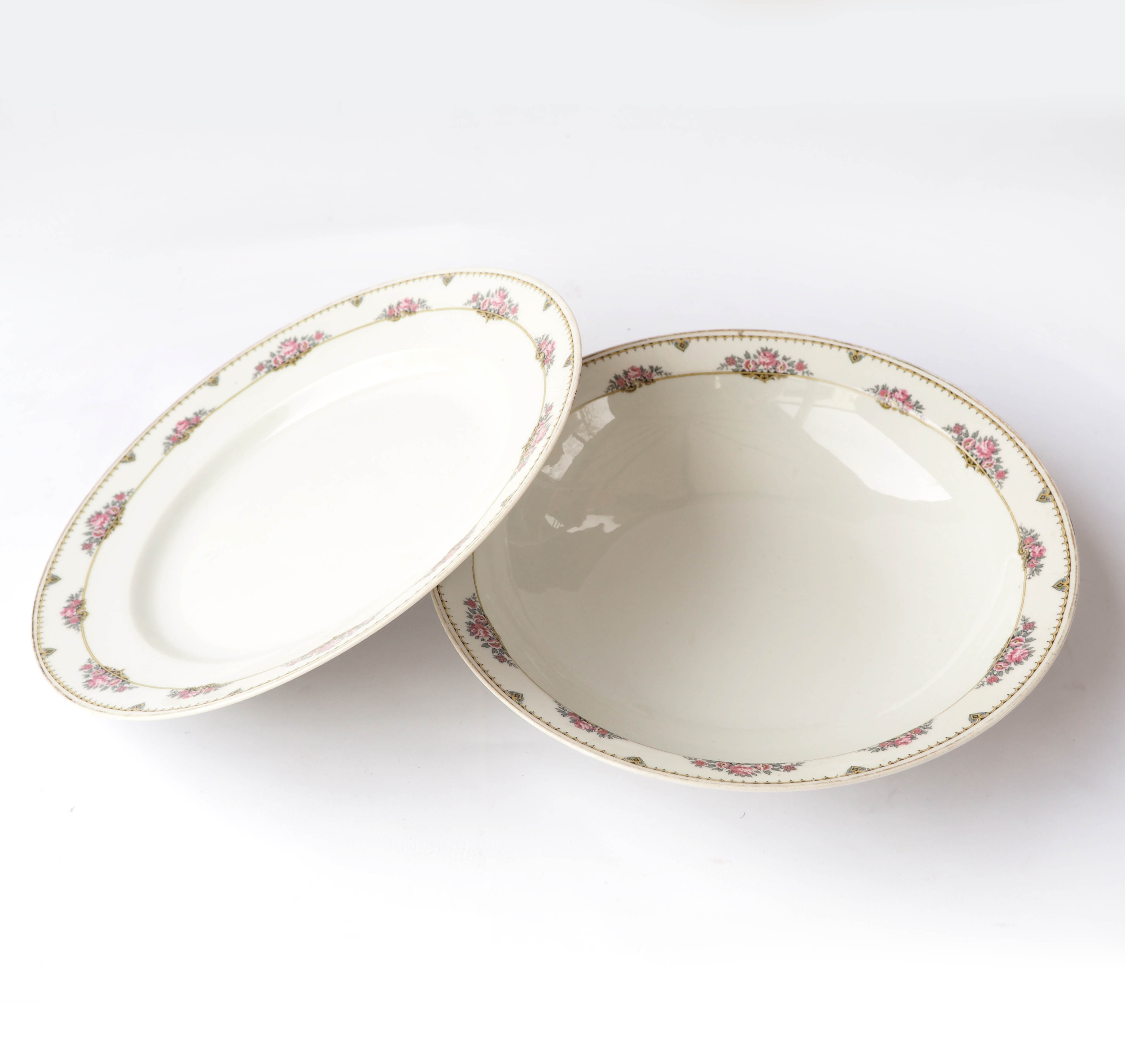 Duo of porcelain dishes from Limoges