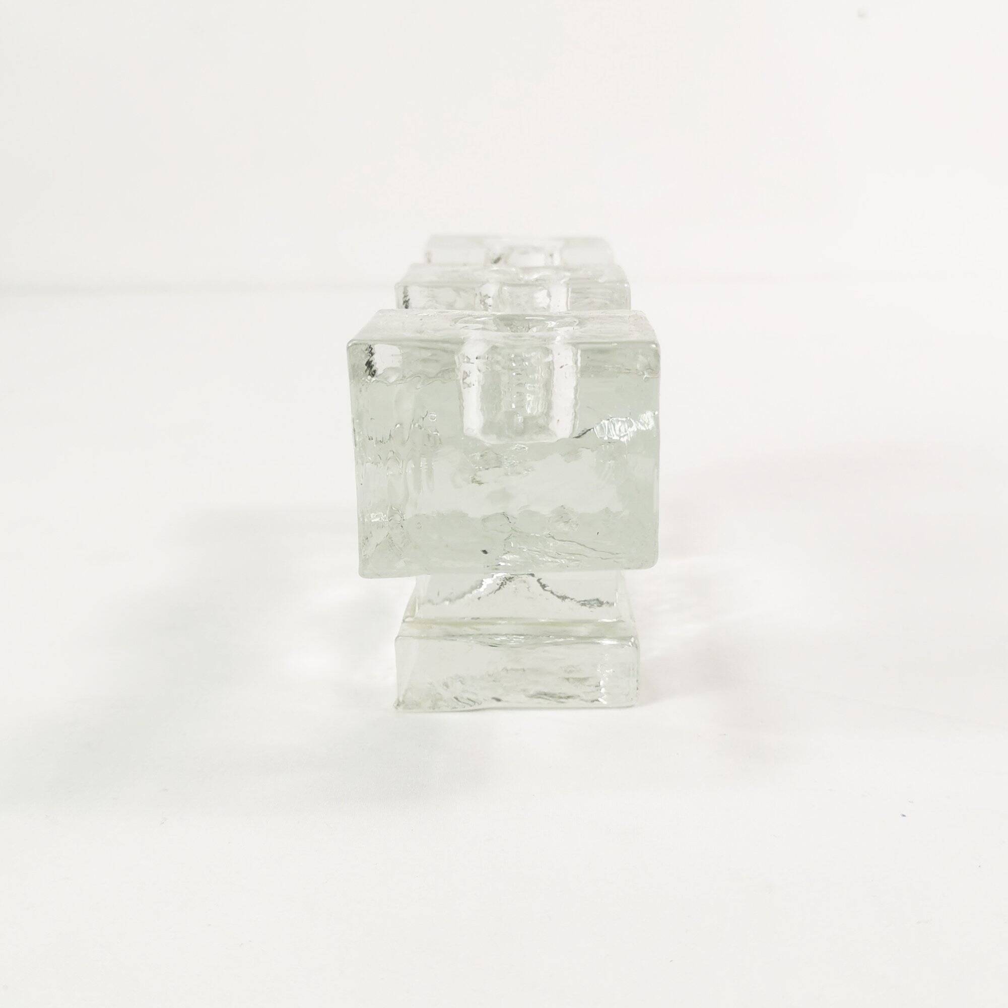 Glass, monumental candlestick, Germany 1960s