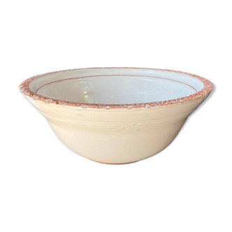 Large vintage Biot coupe in glazed ceramic, French craftsmanship.