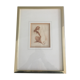 Eaux Forte à la sanguine signed Jean Vyboud 'Femme nue de dos'