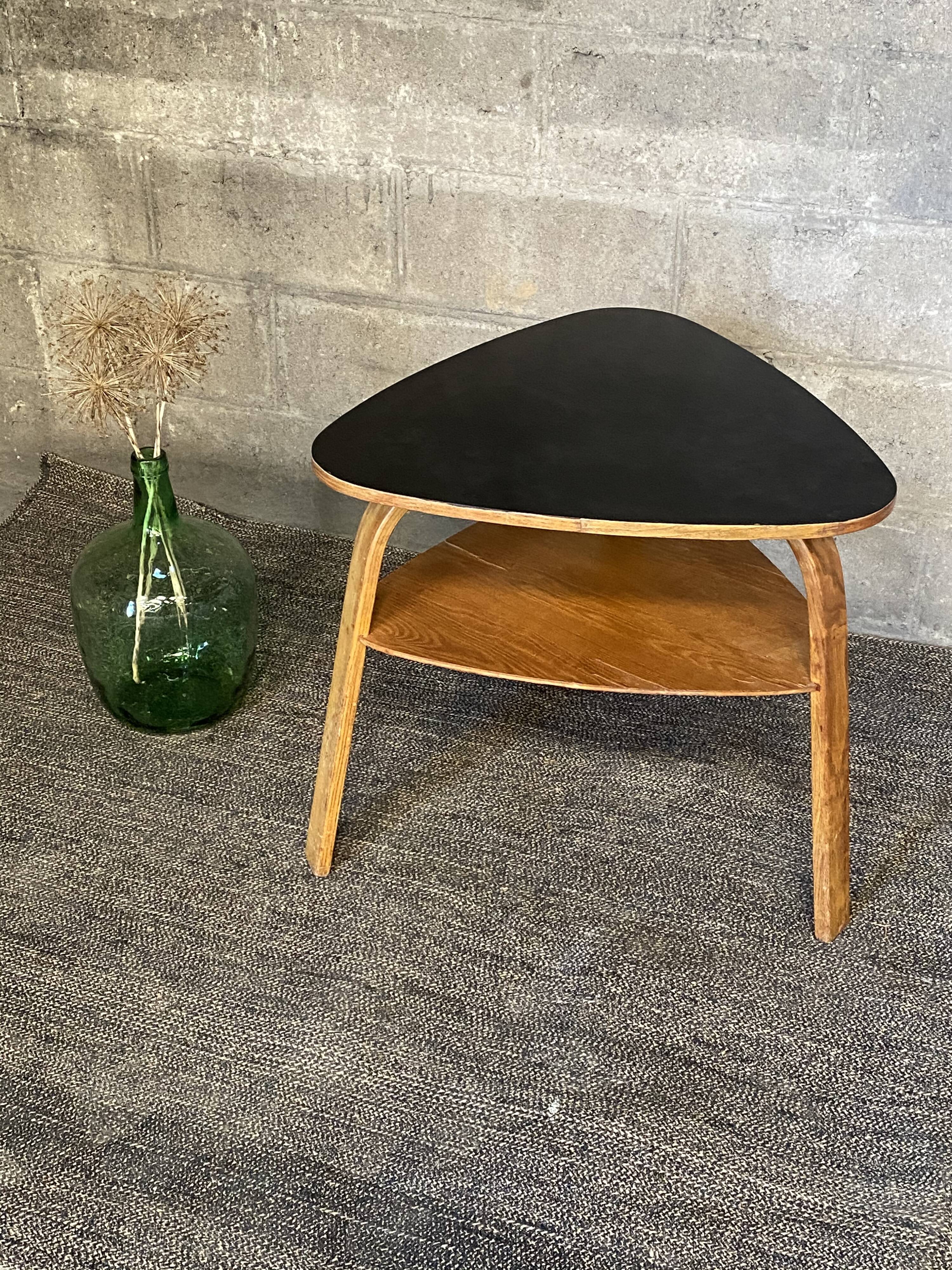 Steiner's Bow Wood coffee table