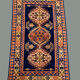 Vintage Kamseh Rug 190x137 cm, medium, Tribal oriental Carpet truly Shabby Chic