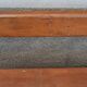 Old wooden bench with cast iron base
