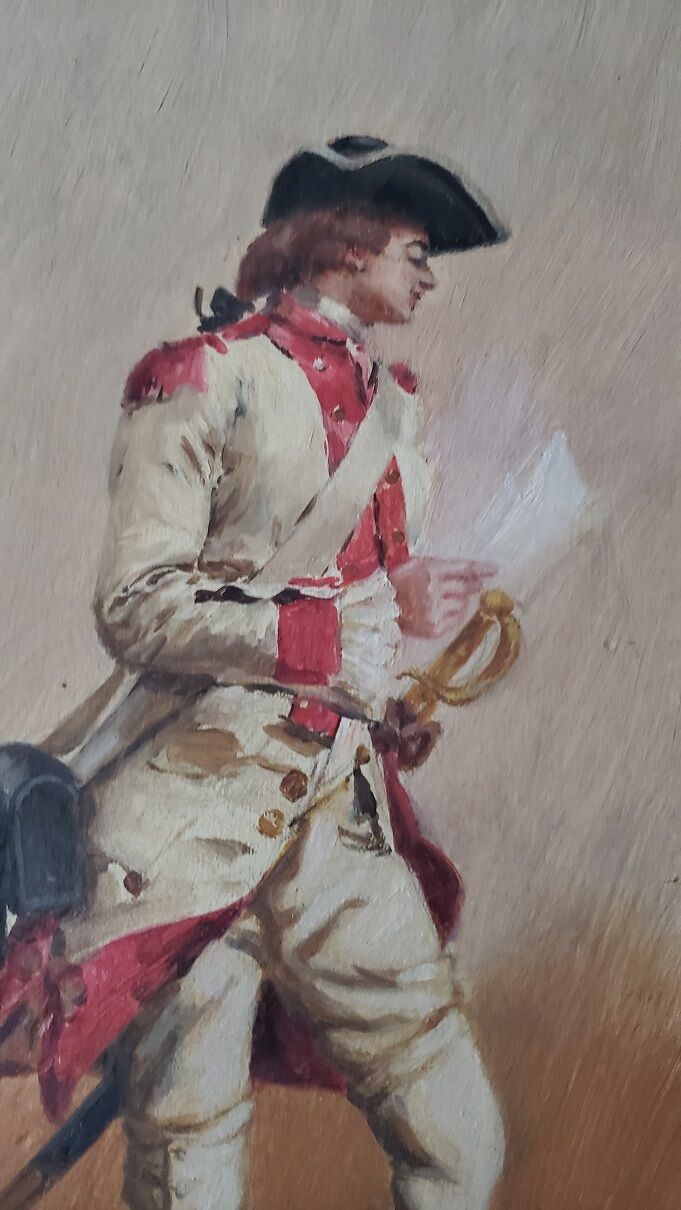 Pair of oils on panel by henri victor lesur