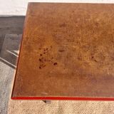 Bistro table, wood and aluminum