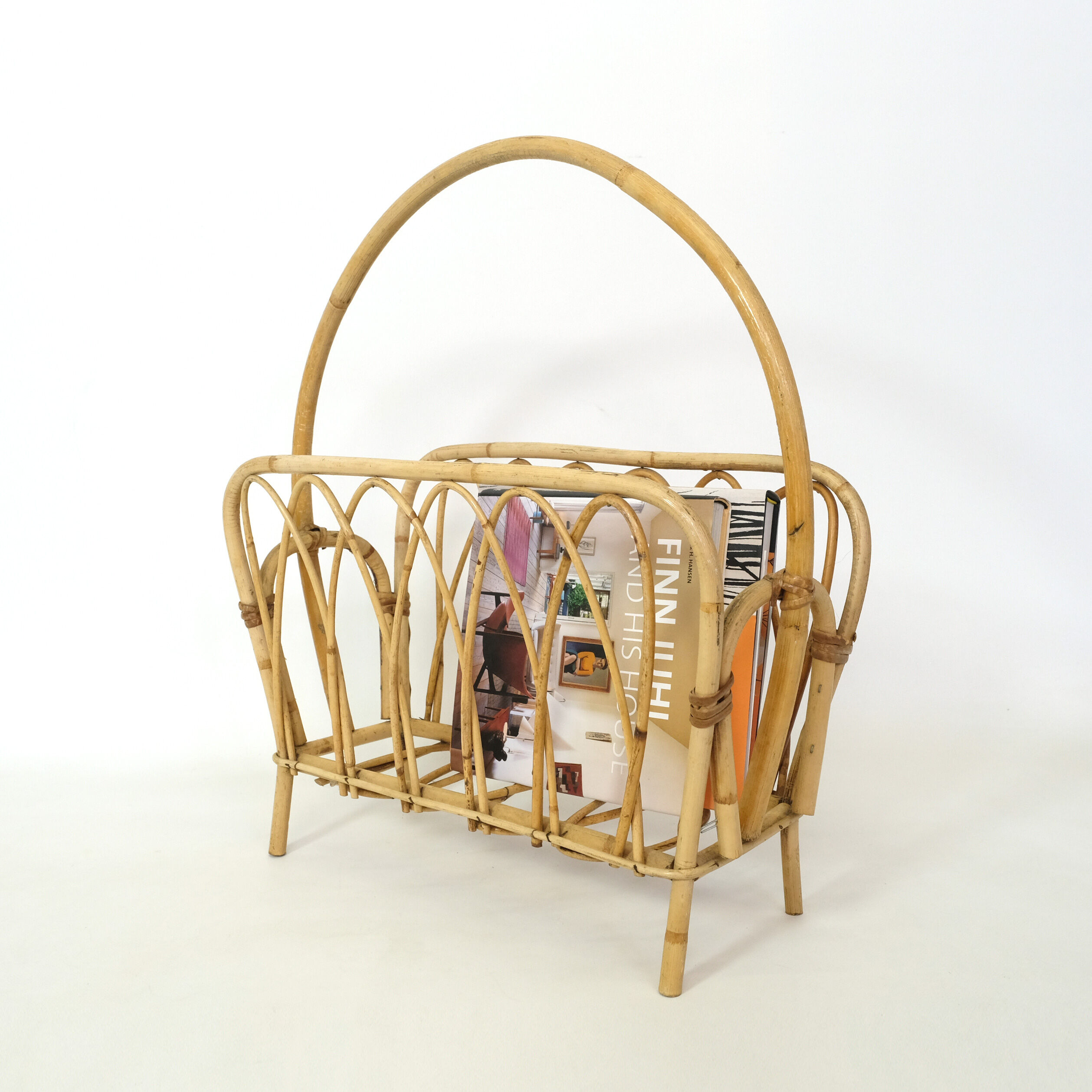 70s rattan magazine door