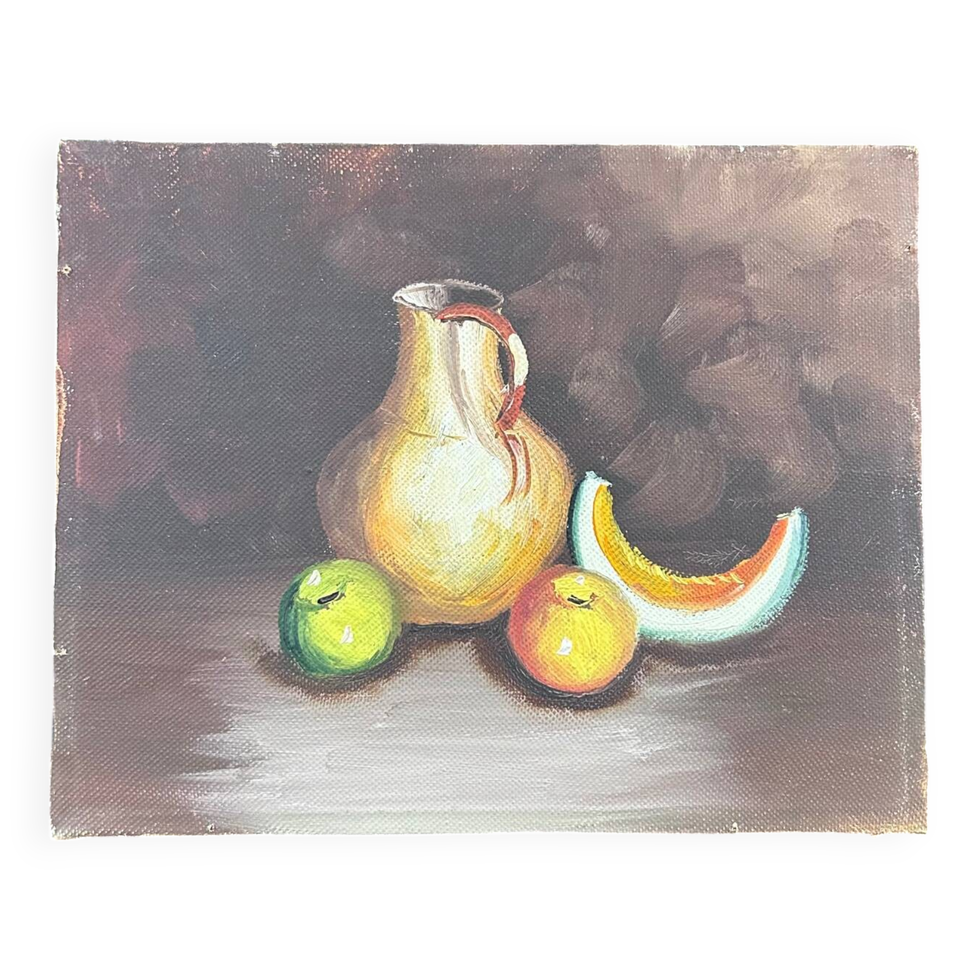 Still life with a jug and fruits