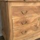 Louis Philipe chest of drawers in solid walnut, airbrushed