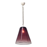 Italian Elegance – Leucos Pendant Light with Transparent Purple Murano Glas