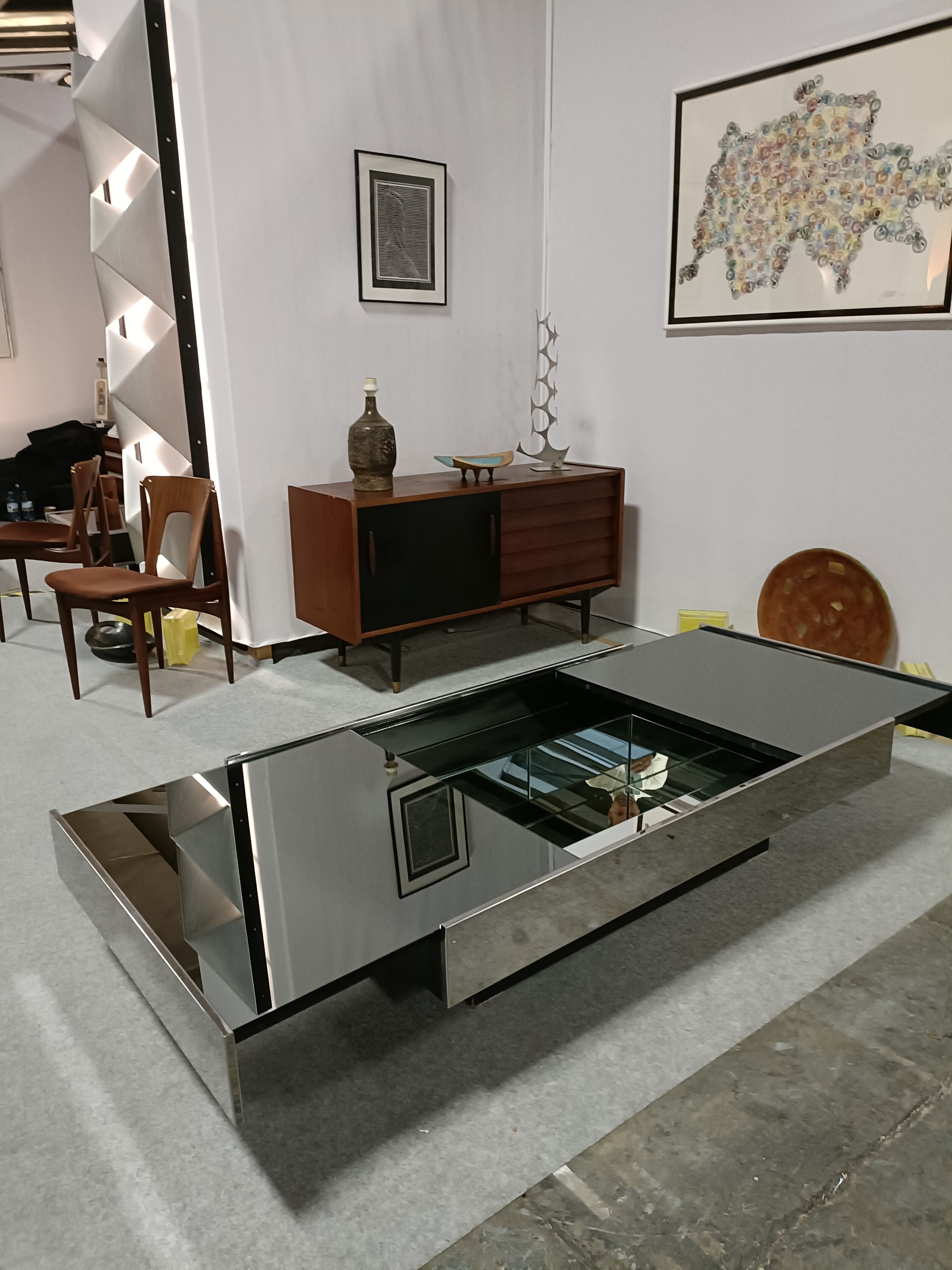 Table basse bar Willy Rizzo