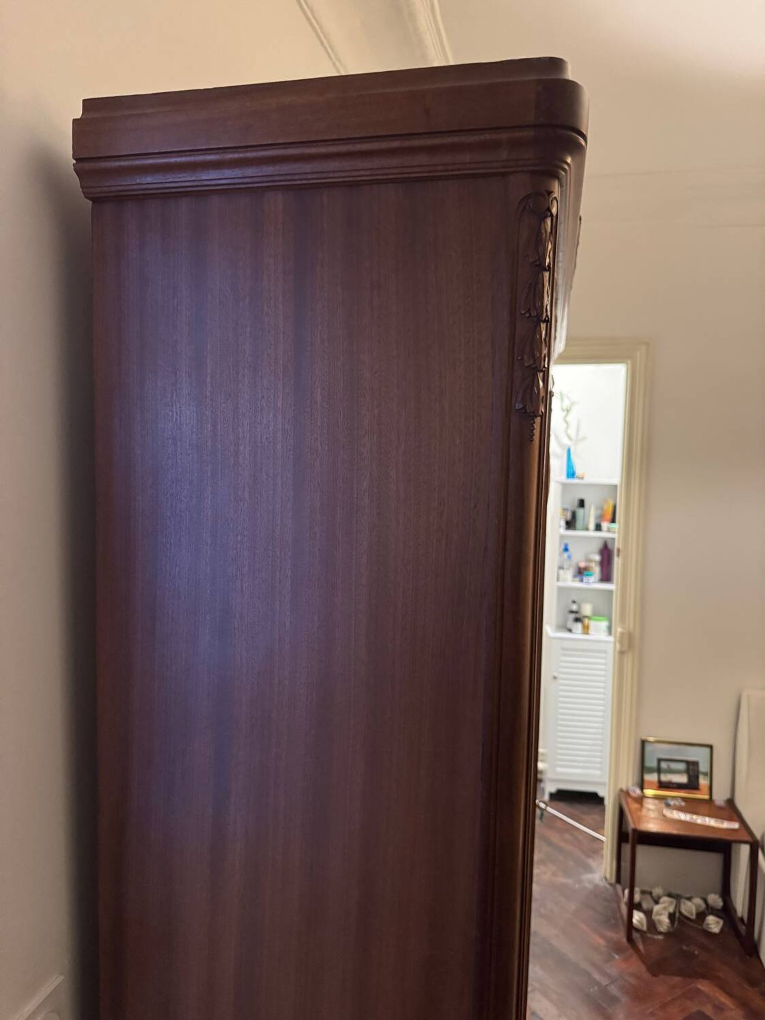 Raw wood wardrobe woodwork