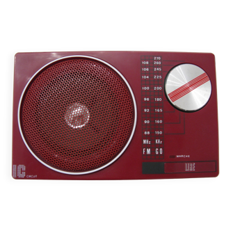 Vintage red radio