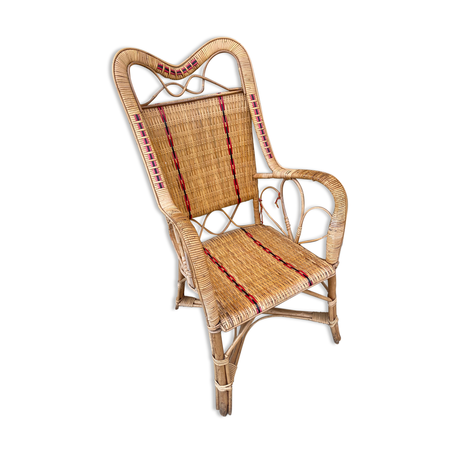 Rattan armchair