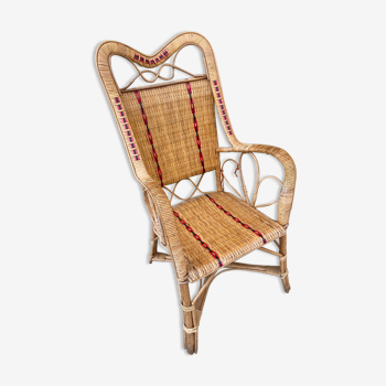 Rattan armchair