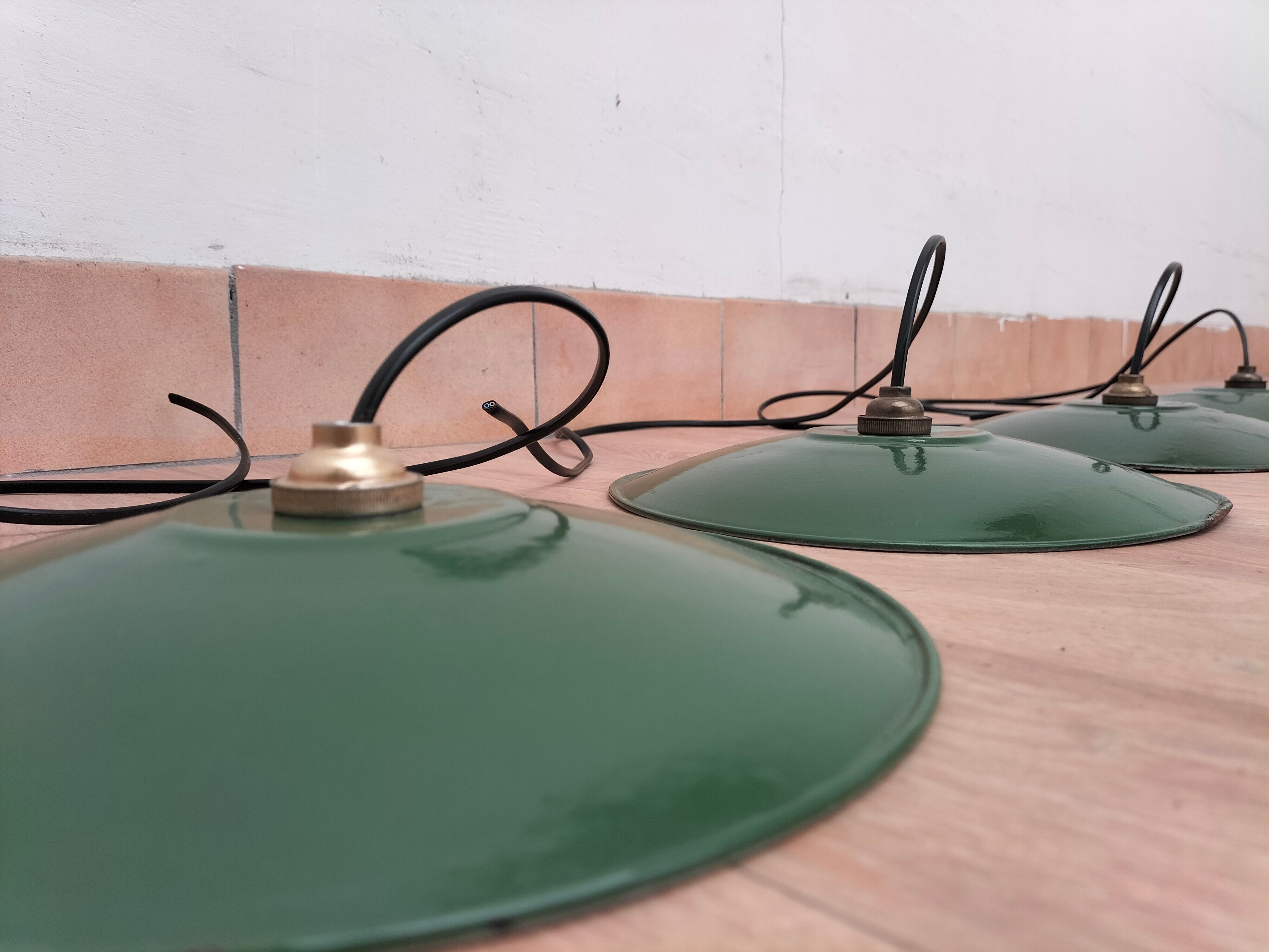 Set of antique lamps