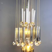 Lustre cascade chromé vintage, années 1970