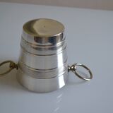 Vintage silver metal ice bucket