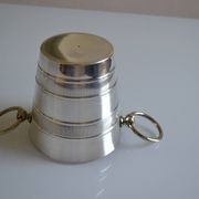 Seau à glace vintage en métal argenté