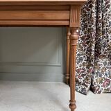 Renovated table with turned legs