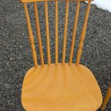 Set of 4 bistro chairs stamped Baumann