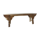 Recycled teak bench