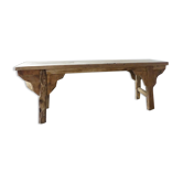 Recycled teak bench