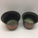 Lot of 2 planters copper