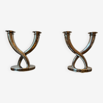 Bougeoirs Christofle par Gio Ponti